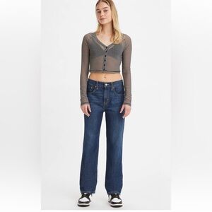 Levi's Low Pro Jeans in Low Maintenance - Dark Wash - Size 27